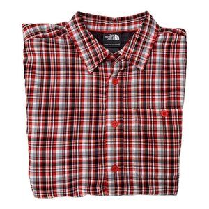 The North Face Red Plaid Shirt -Small